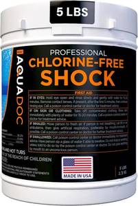 lot 14050 image: Aquadoc Non-Chlorine Spa Shock for Hot Tub - Chlorine Free Treatment & Enhanced Shock to Assist Bromine - Suitable Oxidizer - 5lbs