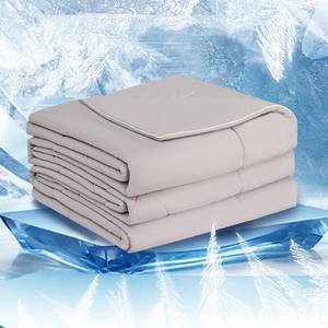 lot 14059 image: Grey Cooling Comforter Twin Size(60x90),Double Sided Cooling Comforter Absorb Body Heat to Keep Cool,Cooling Blankets for Hot Sleepers and Night Sweats,Q-Max0.5,Breathable&Lightweight Duvet Insert