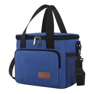 lot 14064 image: Femuar Lunch Bags for WomenMen, Insulated Lunch Bag for Work Office Picnic - Lunch Cooler Bag Leakproof Lunch Box with Adjustable Shoulder Strap - Blue