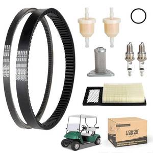 lot 14454 image: 10L0L Golf Cart EZGO Tune Up Kit with Drive Belt & Starter Gen.Belt for EZGO TXT Medalist 1994-2005 with 295350cc 4 Cycle Robins Motor