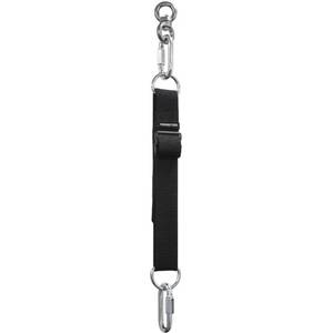 lot 14480 image: Meister Mounting Extension Strap wSwivel & Carabiners for Hanging Heavy Bags - 8 - 38 - Black