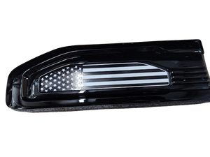 lot 14485 image: L-Vent Flag Design BlackWhite Glossy Black Automotive Left Cover