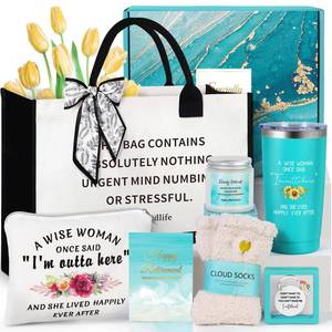 lot 17769 image: Retirement Gift for Woman, 2026 Happy teacher Appreciation Gift, Funny Retired Gifts for Women for Retirees Teachers Coworker Nurses Mom Grandma Best Cool Retirement Gifts Ideas with Tote Bag