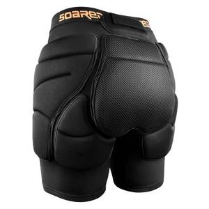 lot 18020 image: Soared 3D Protection Hip Butt XPE Padded Shorts for ski, ice Skating, Snowboarding, Skateboard for Men Women Black