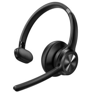 lot 18039 image: TECKNET Trucker Bluetooth Headset, Wireless Headset with Mic for Work, V5.2 Bluetooth Headphones with AI Noise Cancelling Microphone, 60H Battery, On-Ear Headphones for Call Center, Office, Drivers