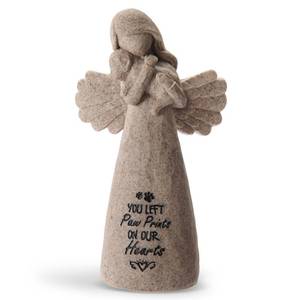 lot 18402 image: Miugwp Pet Memorial Gifts for Dogs - Dog Bereavement Sympathy Gift, Loss of Dog Remembrance Keepsake with You Left Paw Prints on Our Hearts,Ideal for Rainbow Bridge & Pet Loss Memorial(Granite)