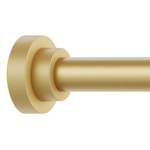 lot 18407 image: Thestoa Gold Shower Curtain Rod Adjustable 43-78 inch, 1Diameter Spring Tension Curtain Rod No Drill, Anti-Rust Non-Slip Shower Rod for Bathroom