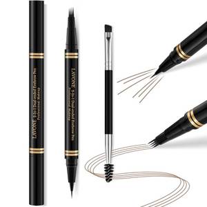 lot 18442 image: Eyebrow Pen,2-in-1 Waterproof Eyebrow Pencil with 4 Tip Microblading Brow Pen and Ultra-Precise Brow Pencil,with Dual-ended Eyebrow Brush,Eyebrow Makeup for Natural Looking - Brown
