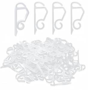 lot 18448 image: Kihanyoh Christmas Light Clips, White Gutter Hooks Outside String Lights Clips Weatherproof Outdoor Seasonal Lighting Hooks Easy Installation of Christmas Lights on Shingles Gutters (120, White)
