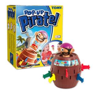 lot 18450 image: TOMY Pop Up Pirate Board Game - Family and Preschool Kids Games for Family Game Night - Winter Break Activities- Girls and Boys Games - 2-4 Players - Ages 4 Years and Up