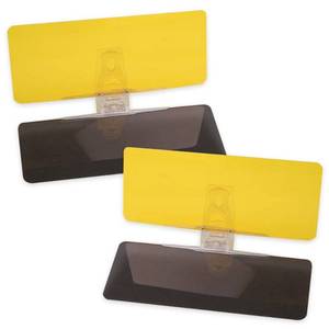 lot 18453 image: Car Sun Visor (Pack of 2), Tac Extension, 2 in 1 for Day and Night Anti-Glare, Anti Dazzle and Anti UV HD Automobile Windshield Visor by Mobi Lock