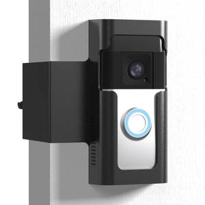 lot 18478 image: Anti Theft Ring Doorbell Mount - Renter Friendly Ring Doorbell Holder for Apartment Door - All Metal Ring Door Bracket Blink Doorbell Mount No Drill