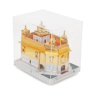 lot 19775 image: 4OUR FAITH 3D Acrylic Multi-Color Light Golden Temple with US Plug 110 Volt  Amritsar 3D Temple for GiftReplicaMulti-useHome DecorSikh Festival (The Heavenly Harmandir Sahib)