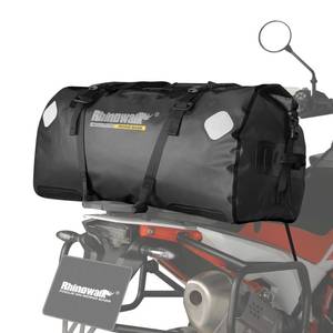 lot 20019 image: Rhinowalk Waterproof Dry Bag 45L Duffle Bag Motorcycle Travel Luggage with Large Storage Space Motorbike Rear Rack Trunk Bag for Boating, Bicycle-Black