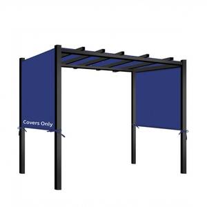 lot 20027 image: Universal Waterproof Pergola Canopy Shade Cover Replacement - 17x6.8 Outdoor Sun Shades Canopy Top for Patio Gazebo Deck Balcony Porch, Cover Only (Blue)