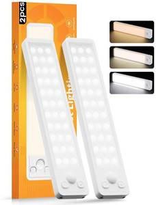 lot 20028 image: Under Cabinet Rechargeable Dimmable Lighting 3 Color Temperature Motion Sensor Lights Indoor - Battery Operated Lights - Activated Closet Magnetic Wireless Led Light for Kitchen Home Bathroom Counter