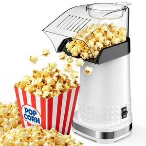lot 20450 image: Air Popcorn Popper Maker with Measuring Cup to Melts Butter, Fast & Easy Popcorn Machine for Family Gathering, No Oil, Easy to Clean & Maintain(White)