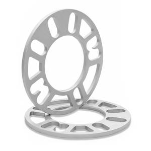 lot 20451 image: LUJIANI 2 Pack Universal Wheel Spacers, 0.24(6mm) Die Cast Replacement Aluminum Spacer for 4 & 5 Lugs WheelsRims, Fits 98 to 120mm Multiple Bolts Pattern, 4x100, 4x108, 4x110, 5x114.3, 5x4.5, 5x120