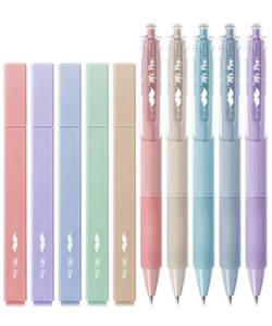 lot 20461 image: Mr. Pen- Aesthetic Highlighters and Gel Pens, 10 Pack, Pastel Colors Bible Highlighters No Bleed, Black Ink Gel Pens, Fast Dry and No Smear for Bible Journaling, Planner, School Supplies