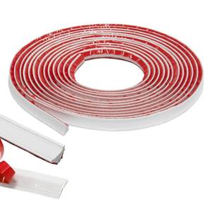 lot 20464 image: Flexible Trim Caulk Strip Wall Moulding Trim, 12 in x10 Ft Peel and Stick Trim for Wall Corner Deco, Ceiling, Backsplash Tile Edge, Countertops, Baseboard, Floor(White)