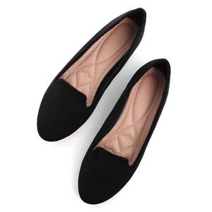 lot 20494 image: SAILING LU Women Round Toe Flats Comfortable Ballet Flat Shoes for Women Dressy Black Slip-ons Loafers Black Size 7.5