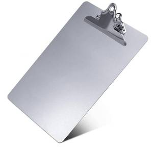 lot 20495 image: Metal Clipboard, Contractor Heavy Duty Aluminum Clipboard with High Capacity Clip, Rust-Proof Plate for Letter Size and A4 Paper Sheet, Supplies for Office, Jobsite, Medical, School, Law Enforcement
