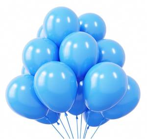 lot 20499 image: KBZVNAF Blue Balloons Latex Party Balloons - 50 Pack 12 inch Helium Matte Blue Balloons for Birthday Wedding Baby Shower Gender Reveal Party Decorations