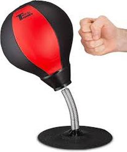 lot 12061 image: BYASUN  Stress Buster Desktop Punching Bag Suctions To Desk 15in