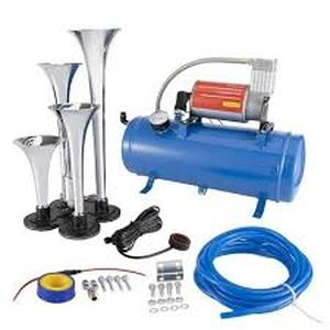 lot 19799 image: FARBIN 150DB 1224V Train Air Horn Kit