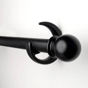 lot 1413 image: Silver Curtain Rods for Windows 16-144 inch, 1 inch Decorative Curtain Rod Set, Adjustable Heavy Duty Drapery Rod for Bedroom, Livingroom