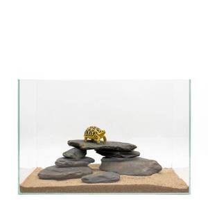 lot 1420 image: KINGRUI Aquarium Rocks Stream Turtle Platform Natural Slate 3-8 inches Basking Rock for Aquarium Decoration Turtle Tanks Amphibian Reptile Terrariums-10lb