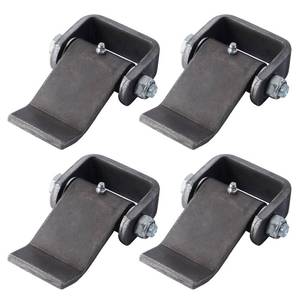 lot 1434 image: SPARKWHIZ Weld on Trailer Hinges Heavy Duty Greaseable Dump Trailer Trucks Gate Door Hinge, Strap Style Short Leaf, Pack of 4