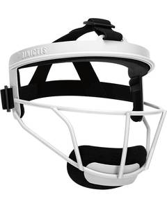 lot 2289 image: Dinictis Softball Face Mask, Lightweight, Comfortable, with Wide Field Vision, Durable and Safe Face Guards, Premium Protective Softball Fielders Mask-White-Youth(M)