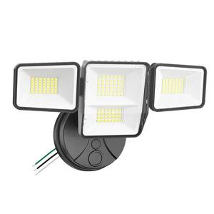 lot 3929 image: omibee 70W 7000LM LED Flood Lights Outdoor, Switch Controlled Security Lights with 4 Heads, Adjustable Heads, 6500K Daylight IP65 Waterproof Outside Wall Light for Backyard, Yard, Garage, Patio