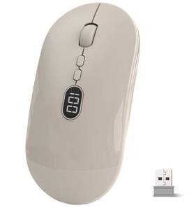 lot 4019 image: MAGIC-REFINER X1 Wireless Computer Mouse for Laptop with Battery Level Visible, 2.4G Portable Ultra Slim USB Mouse, Silent Click 1600 DPI for WindowsMacPCOffice