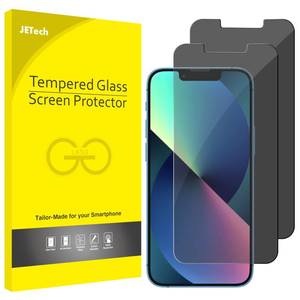 lot 4028 image: JETech Privacy Screen Protector for iPhone 17e (2026)  iPhone 16e  iPhone 1313 Pro, Anti Spy Tempered Glass Film, 6.1-Inch Display, 2-Pack