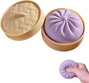 lot 4034 image: Giant Glitter Dumpling �� Mega Rainbow Dumpling Stress Relief Fidget Toy, Soft Squeeze Decompression Dough for Adult Anxiety Relief & Sensory Play (Purple)