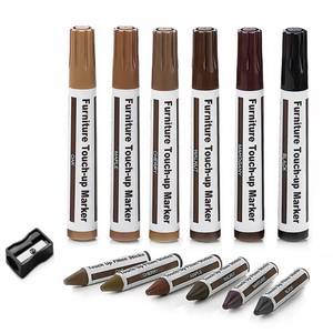 lot 4045 image: Furniture Floor Scratch Repair Markers and Wax Sticks for Stains, Scratches, Wood Floors, Tables, Desks, Carpenters, Bedposts, Touch Ups, and Cover Ups (Set of 13)
