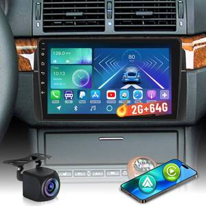 lot 4053 image: Android Car Radio for BMW 3 Series E46 330i 330ci 330xi 328i 325ci 318i M3 1999-2006, Volxcereo 9 inch Touchscreen Stereo with CarplayAndroid Auto, GPS, WiFi, Bluetooth, SWC, 264