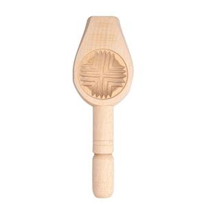 lot 4061 image: Onart Home - Traditional Handmade Maamoul Molds  Wooden Cookie Molds for Baking  Biscuit Cake Pastry Sweet Cookie Cutter  Mid-Autumn Festival Practical Hand Pressed Cake Mold