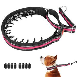 lot 4486 image: Mayerzon Martingale Collar for Dogs, No Pull Dog Collar with Reflective Strip for Small Medium Large Dogs, Anti Pulling Dog Collar with Buckle for Walking Training, Safe for Night Walk(Pink, M)