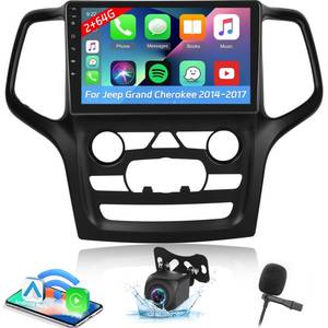 lot 5955 image: 464G Android Car Stereo for Jeep Grand Cherokee 2014 2015 2016 2017-10 Inch IPS Touchscreen Radio with Wireless Carplay & Android Auto, 32 EQ DSPWiFiGPSSWC  AHD Rear View Camera