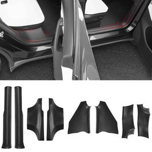 lot 5967 image: Door Sill Protector for Tesla Model Y 2025 2026 Juniper Front and Rear Door Sill Scuff Plate Guard for Model Y 5 Seater Dirt-Proof and Easy to Clean TPE 8pcs (Not fit 2026 Standard & Performance)