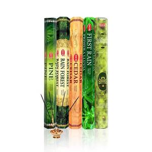 lot 6262 image: HEM Forest, Cedar, Pine, Rain Forest & First Rain Incense Sticks Combo �� 5 Fragrances  120 Sticks Total  Handcrafted, Long-Lasting Aroma for Meditation, Yoga, Relaxation & Home Freshness