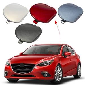 lot 6268 image: CZShiYue Front Bumper Tow Hook Cover Towing Eye Cap Fit for Mazda 3 Axela 2014 2015 2016 BHN1-50-A11-BB BHN150A11BB (Unpainted, Left Driver Side) Xinpinsai