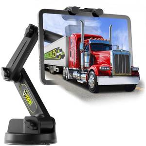 lot 6275 image: Tablet Holder for Truck Tablet Mount - iPad Mount for Truck, Heavy Duty Super Suction Cup, 16.7 inch Long Arm & Stable, Device & iPad Holder for Dashboard, Windshield and Window - Big Rig Trucker