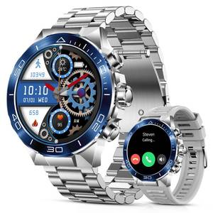 lot 6292 image: SOUYIE Smart Watch for Men,1.43AMOLED Screen with 24 Hours Healthy Monitor, 100 Sports Modes Fitness Tracker Watch, 400mAh Battery Pedometer Calorie Smartwatch Compatible Android iOS