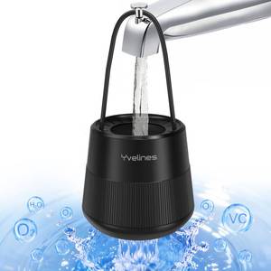 lot 6303 image: A15-Stage Bath Water Filter for Tub Faucet, Yvelines 7500 Gallons Bathtub Filter Softens Hard Water & Removes Chlorine for Healthier Skin & Hair, BPA-Free (Black)