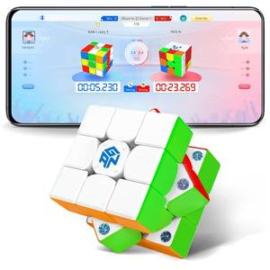 lot 6307 image: GAN 356 i Carry E, Smart Speed Cube 3x3 Magnetic Connected Electronic Bluetooth Speedcube for Kids Adults Timer Tracking Movement Steps with App Online Competition, Battery Replaceable Frosted Version