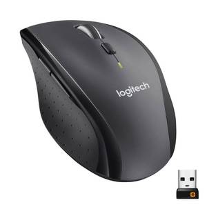 lot 6311 image: Logitech M705 Marathon Wireless Mouse, Gaming Mouse Wireless, 2.4 GHz USB-A Receiver, 5-Programmable Buttons, 3-Year Battery, PC, Mac, Laptop, Chromebook - Black